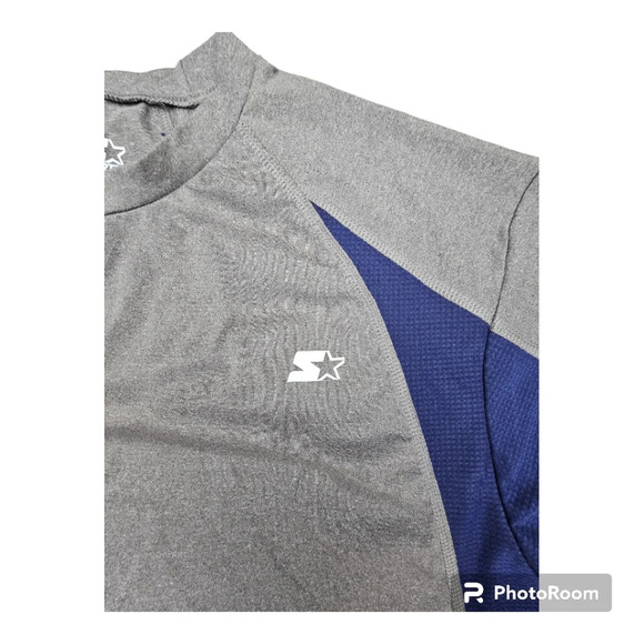 Men's Starter Dri- Star Compression Shirt gray& blue NWT 2XL ( 50-52) # RM211088 - Picture 4 of 8